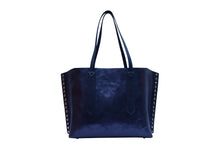 Load image into Gallery viewer, Metallic Leather Shopper