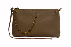 Zip Crossbody With Chain Detail