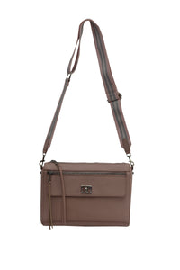 Leather Crossbody With Zip Pockets