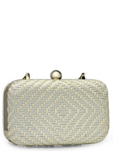 Load image into Gallery viewer, Diamond Weave clutch In Genuine Leather
