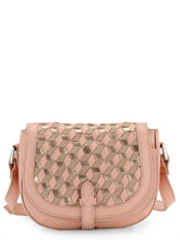 Load image into Gallery viewer, Three Color Woven Saddle Crossbody