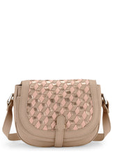 Load image into Gallery viewer, Three Color Woven Saddle Crossbody