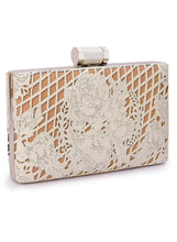 Load image into Gallery viewer, Floral Laser Cut Clutch