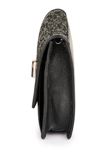 Sequinned Cross body In Genuine Leather