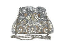 Load image into Gallery viewer, PEARL  BEADED  &amp; SEQUIN PURSE