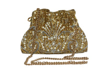 Load image into Gallery viewer, PEARL BEADED  &amp; SEQUIN PURSE