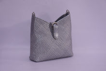 Load image into Gallery viewer, LEATHER WOVEN MINI BUCKET
