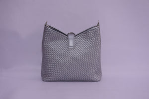 LEATHER WOVEN MINI BUCKET