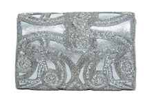 Load image into Gallery viewer, BEADED CUTWORK FOLDOVER CLUTCH.