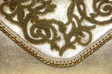 Load image into Gallery viewer, Envelope clutch with beaded cutwork