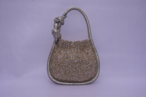 KNOTTED BEADED PURSE