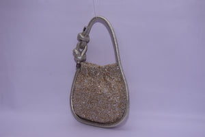 KNOTTED BEADED PURSE