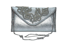 Load image into Gallery viewer, Envelope clutch with beaded cutwork