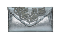 Load image into Gallery viewer, Envelope clutch with beaded cutwork