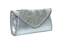 Load image into Gallery viewer, Envelope clutch with beaded cutwork