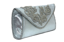 Load image into Gallery viewer, Envelope clutch with beaded cutwork