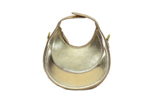 Load image into Gallery viewer, Metallic Suede &amp; Leather Grab Handle Bag