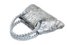 Load image into Gallery viewer, Foiled snake braided handle purse