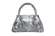 Load image into Gallery viewer, Foiled snake braided handle purse