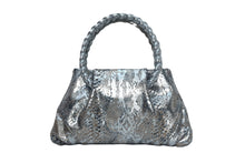 Load image into Gallery viewer, Foiled snake braided handle purse