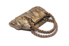 Load image into Gallery viewer, Foiled Snake braided handle purse