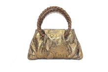 Load image into Gallery viewer, Foiled Snake braided handle purse