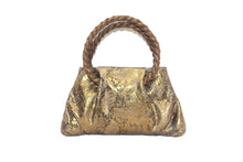 Load image into Gallery viewer, Foiled Snake braided handle purse