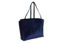 Load image into Gallery viewer, Metallic Leather Shopper