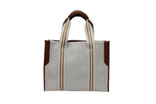 Load image into Gallery viewer, Jacquard &amp; Leather Shopper