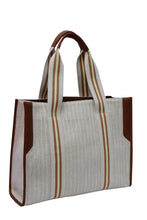 Load image into Gallery viewer, Jacquard &amp; Leather Shopper