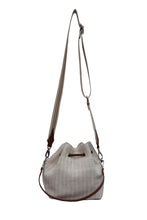 Load image into Gallery viewer, Jacquard &amp; Leather Cinch Crossbody