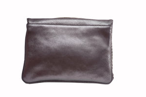 Woven Fold-over Clutch