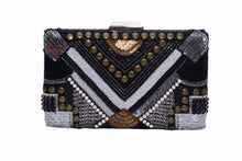 Load image into Gallery viewer, Signature Embroidered Box Clutch