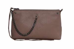 Zip Crossbody With Chain Detail