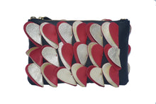 Load image into Gallery viewer, HEART APPLIQUE ZIP CLUTCH &amp; CROSSBODY