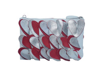 Load image into Gallery viewer, HEART APPLIQUE ZIP CLUTCH &amp; CROSSBODY