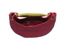 Load image into Gallery viewer, WOVEN BAG WITH METAL FISH HANDLE