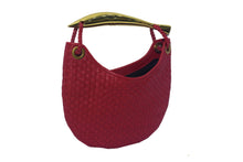 Load image into Gallery viewer, WOVEN BAG WITH METAL FISH HANDLE