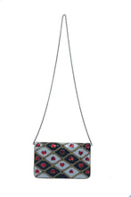 Load image into Gallery viewer, HEART EMBELLISHED FOLDOVER CLUTCH
