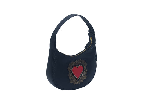 HEARTS MOON SHOULDER BAG