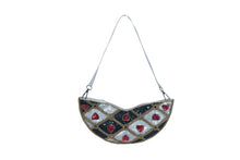 Load image into Gallery viewer, HEART EMBELLISHED CRESCENT BAG