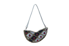 Load image into Gallery viewer, HEART EMBELLISHED CRESCENT BAG