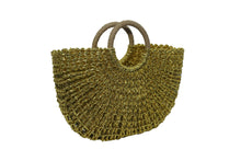 Load image into Gallery viewer, METALLIC WOVEN BASKET