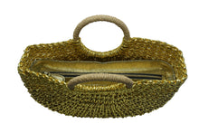 Load image into Gallery viewer, METALLIC WOVEN BASKET