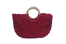 Load image into Gallery viewer, METALLIC WOVEN BASKET TOTE