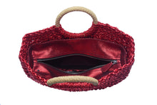 Load image into Gallery viewer, METALLIC WOVEN BASKET TOTE