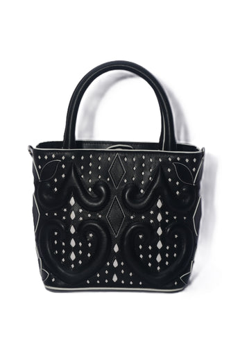 Leather Cutout & Applique Mini Tote