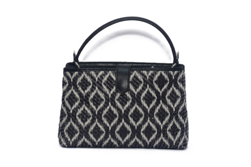 Leather Woven Ikat MiniHandBag