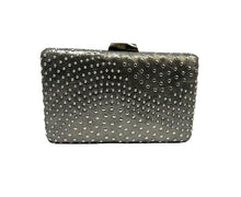 Load image into Gallery viewer, STUDDED BOX CLUTCH IN LEATHER