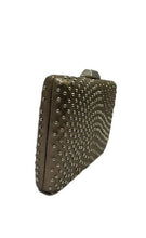 Load image into Gallery viewer, STUDDED BOX CLUTCH IN LEATHER